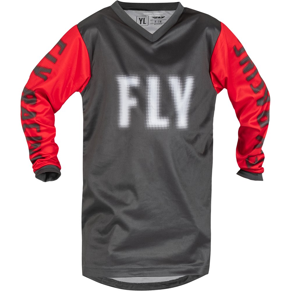 FLY F-16 Kinder Jersey grau rot