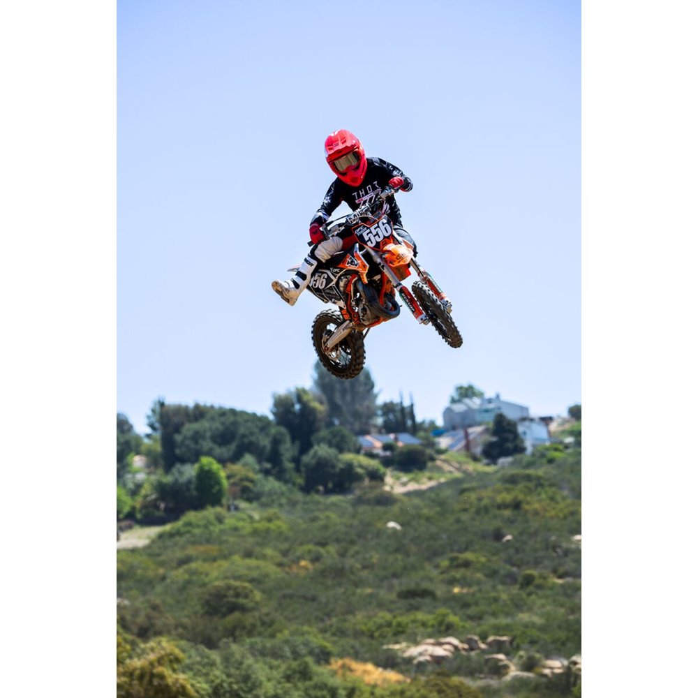 THOR Activate Flite Brille rot THOR Launchmode Futura Motocross Hose schwarz/rot