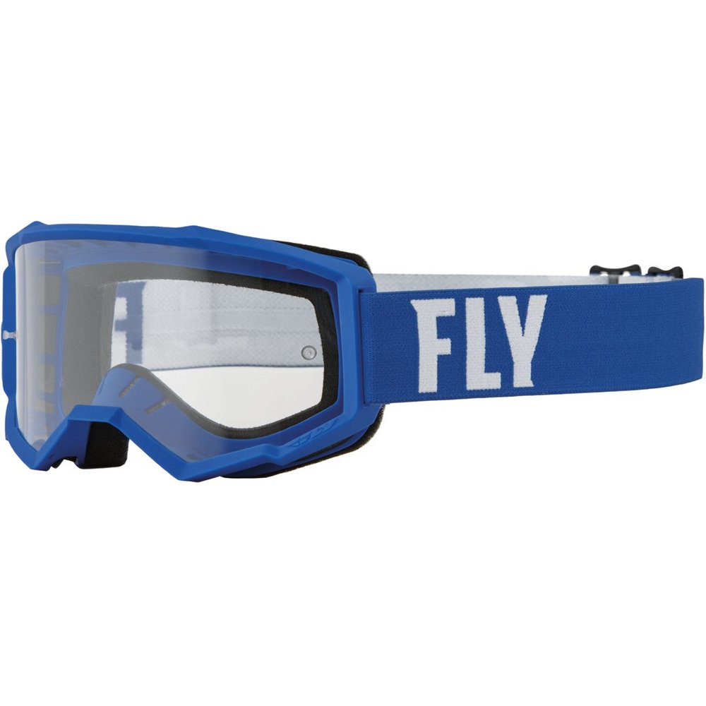 FLY Focus MX MTB Brille blau weiss klar
