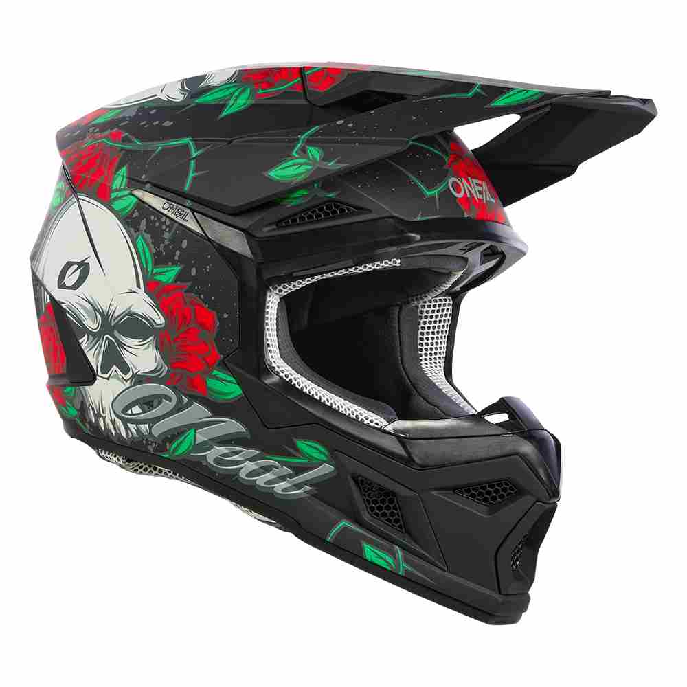 ONEAL 3SRS Melancia Motocross Helm schwarz multi