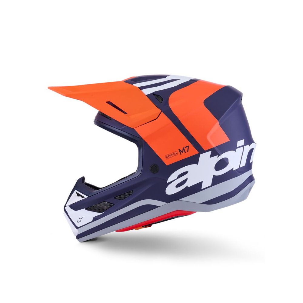 ALPINESTARS Supertech M7 Core Motocross Helm orange/blau