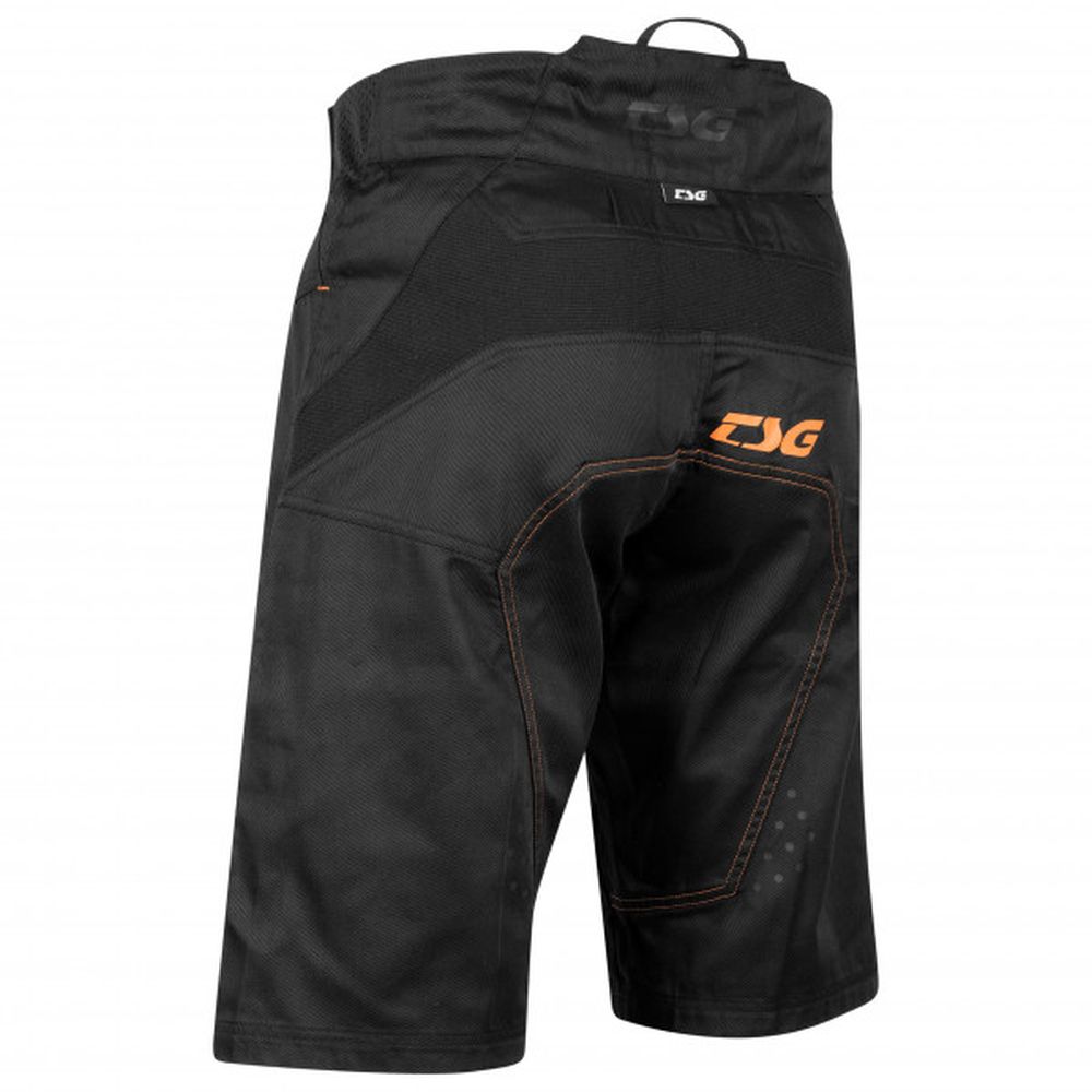 TSG Worx Shorts kurze MTB Hose schwarz orange