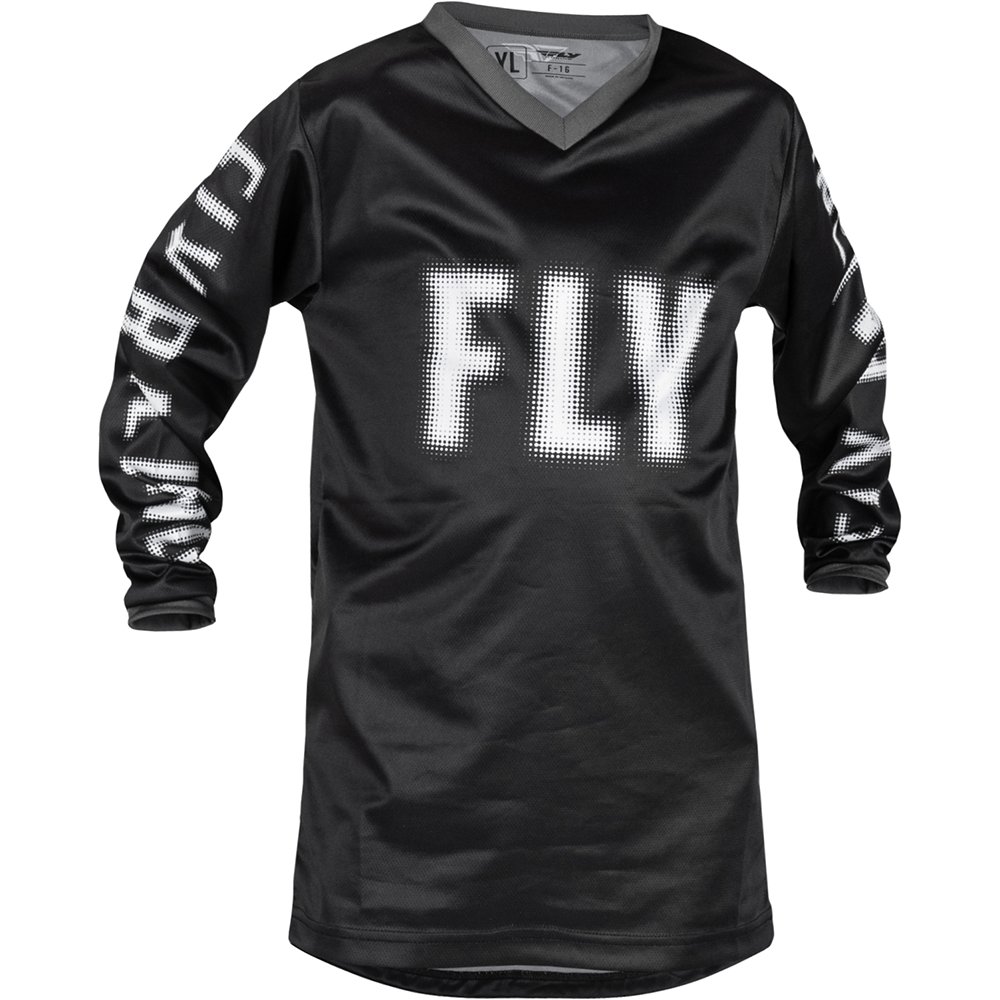 FLY F-16 Kinder MX MTB Jersey schwarz weiss