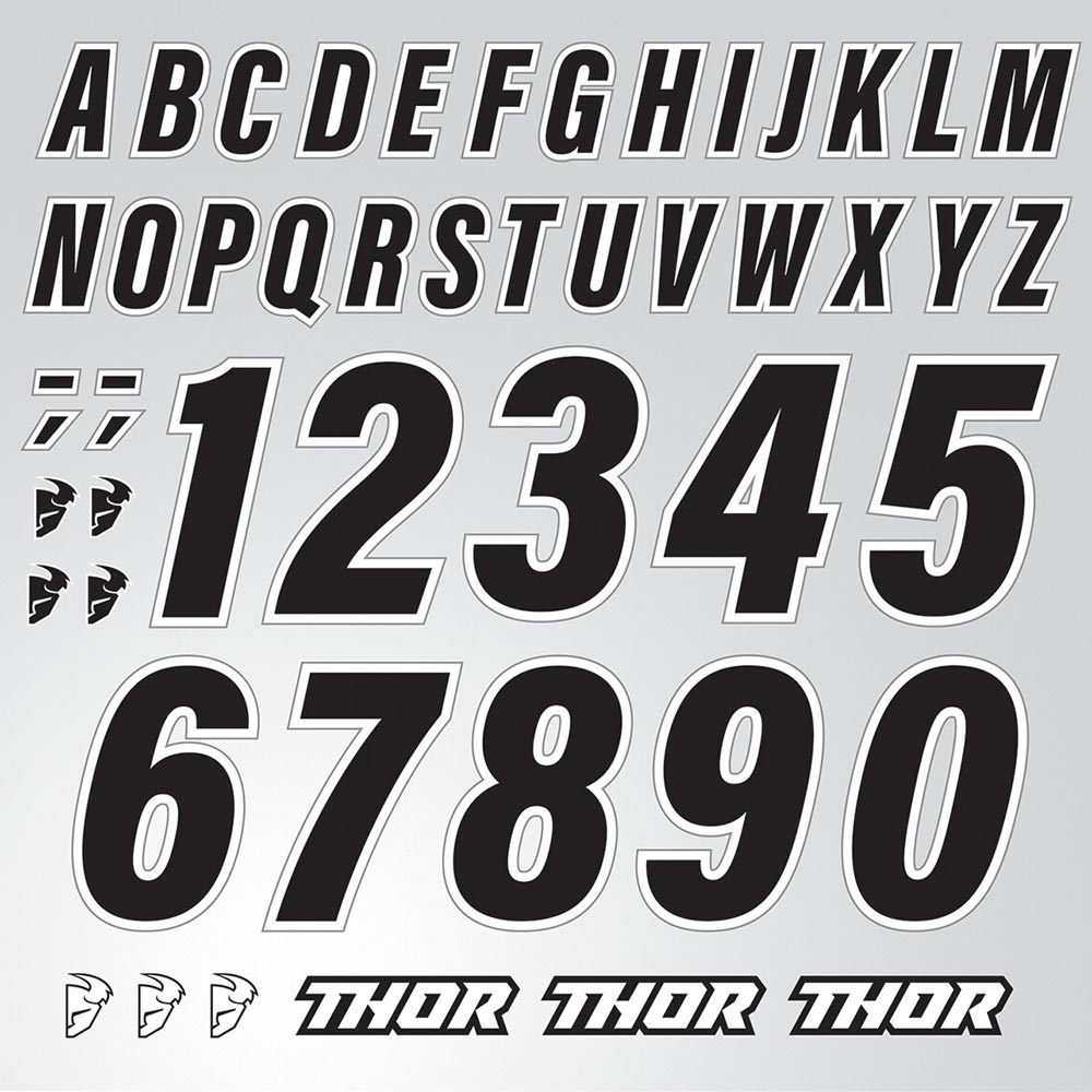 THOR Jerseydruck ID Set schwarz