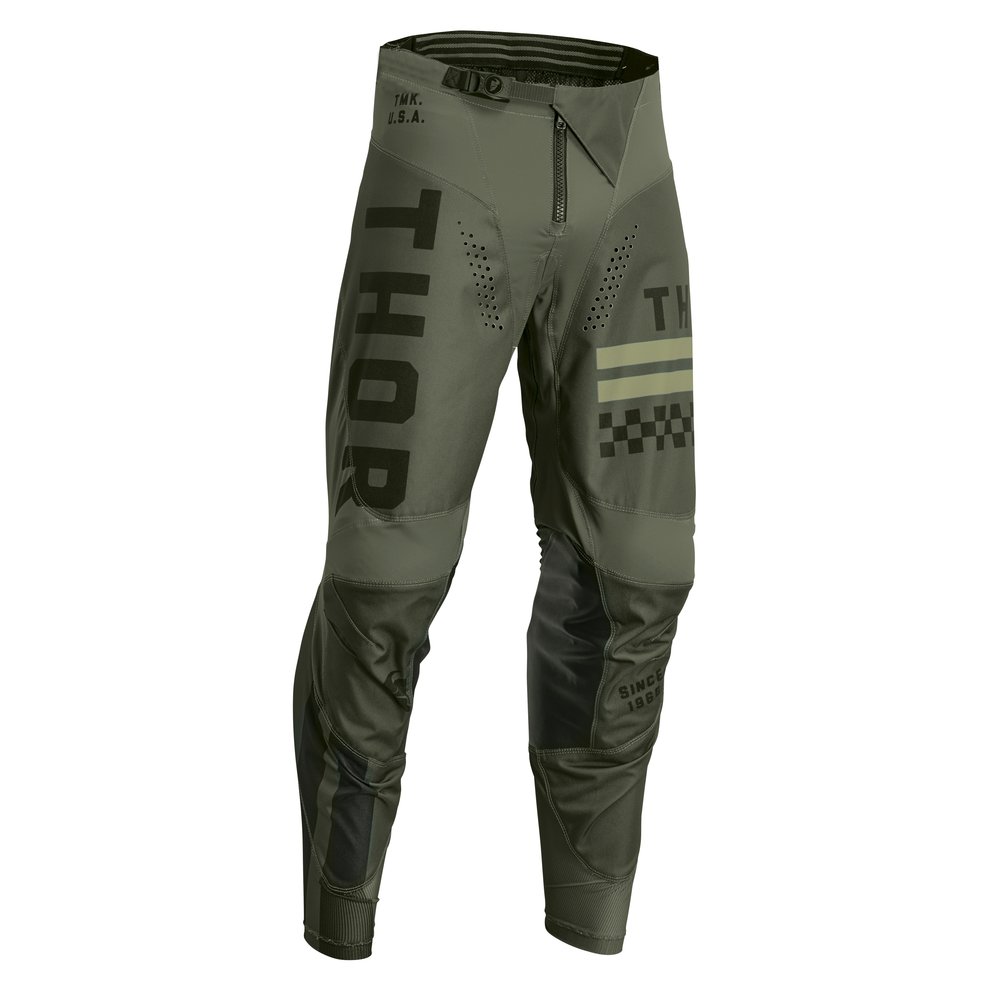 THOR Pulse Combat Kinder Motocross Hose army grün