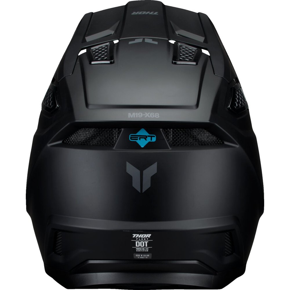 THOR Fleet Motocross Helm Blackout schwarz