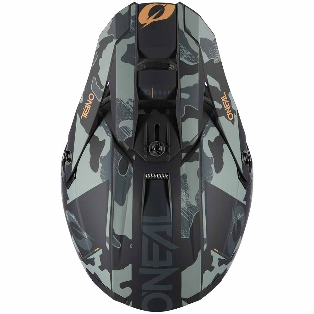 ONEAL 5SRS Polyacrylite Motocross Helm camo schwarz grau