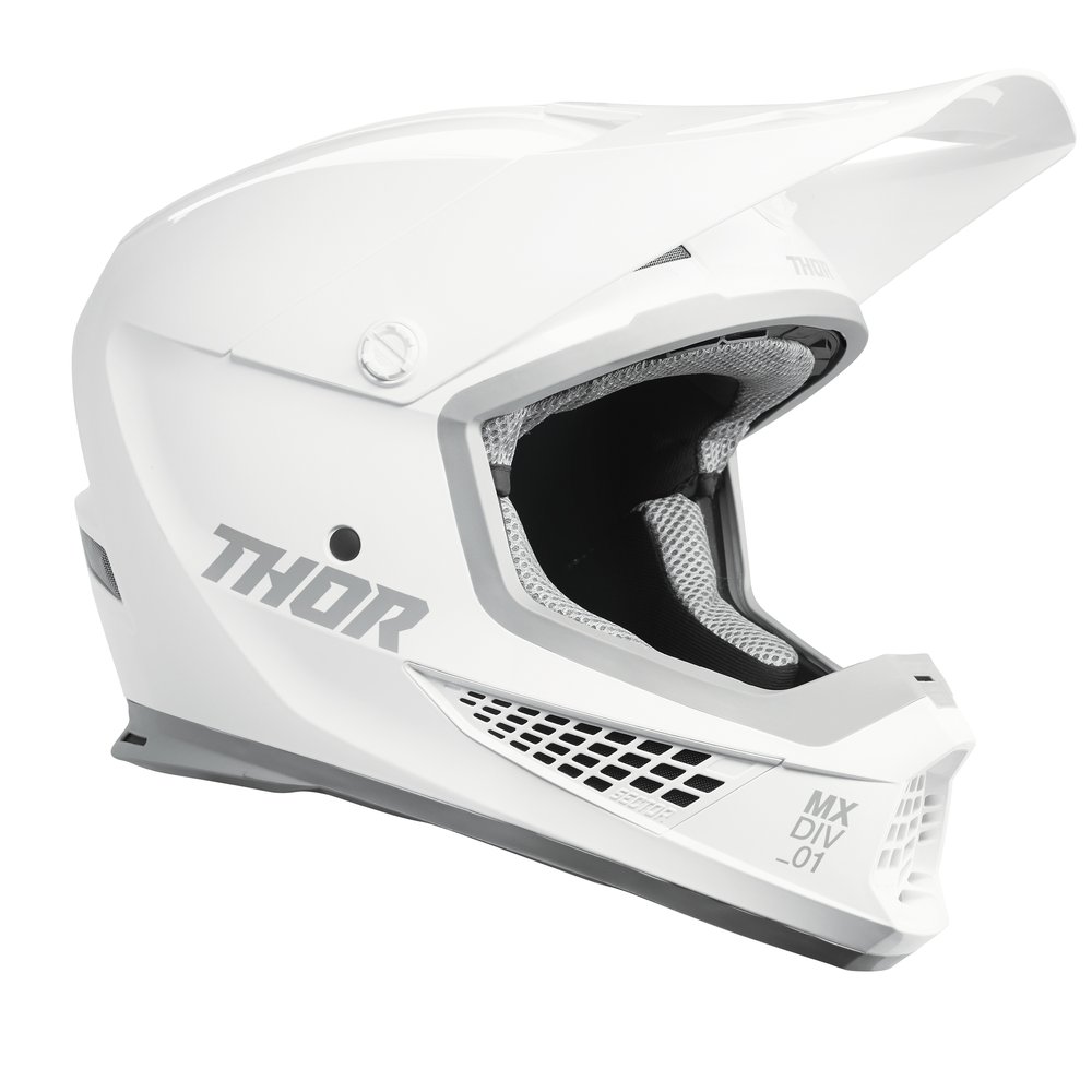 THOR Sector 2 whiteout weiss Motocross Helm weiss