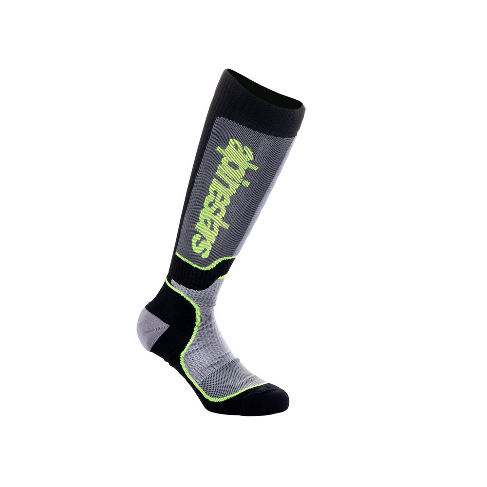 ALPINESTARS MX Plus Socken schwarz grau gelb