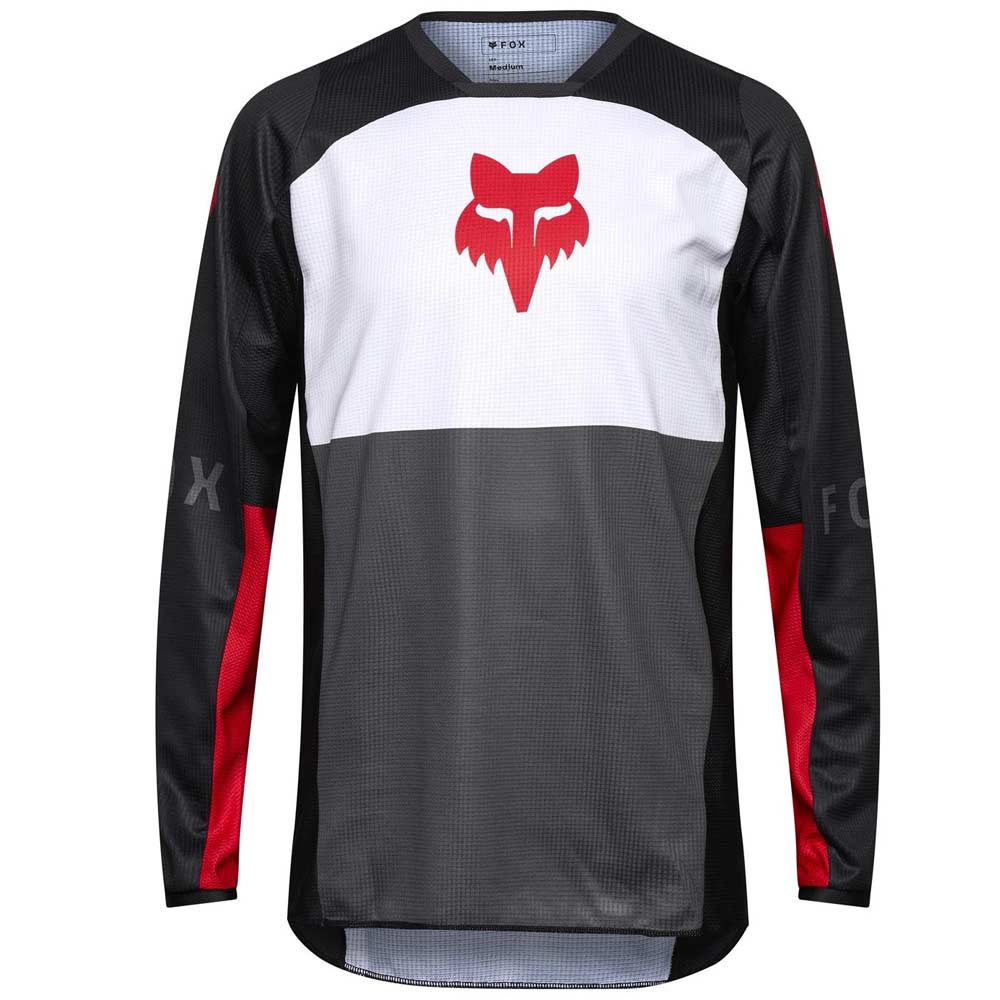 FOX 180 FLOW JERSEY Weiss/Red