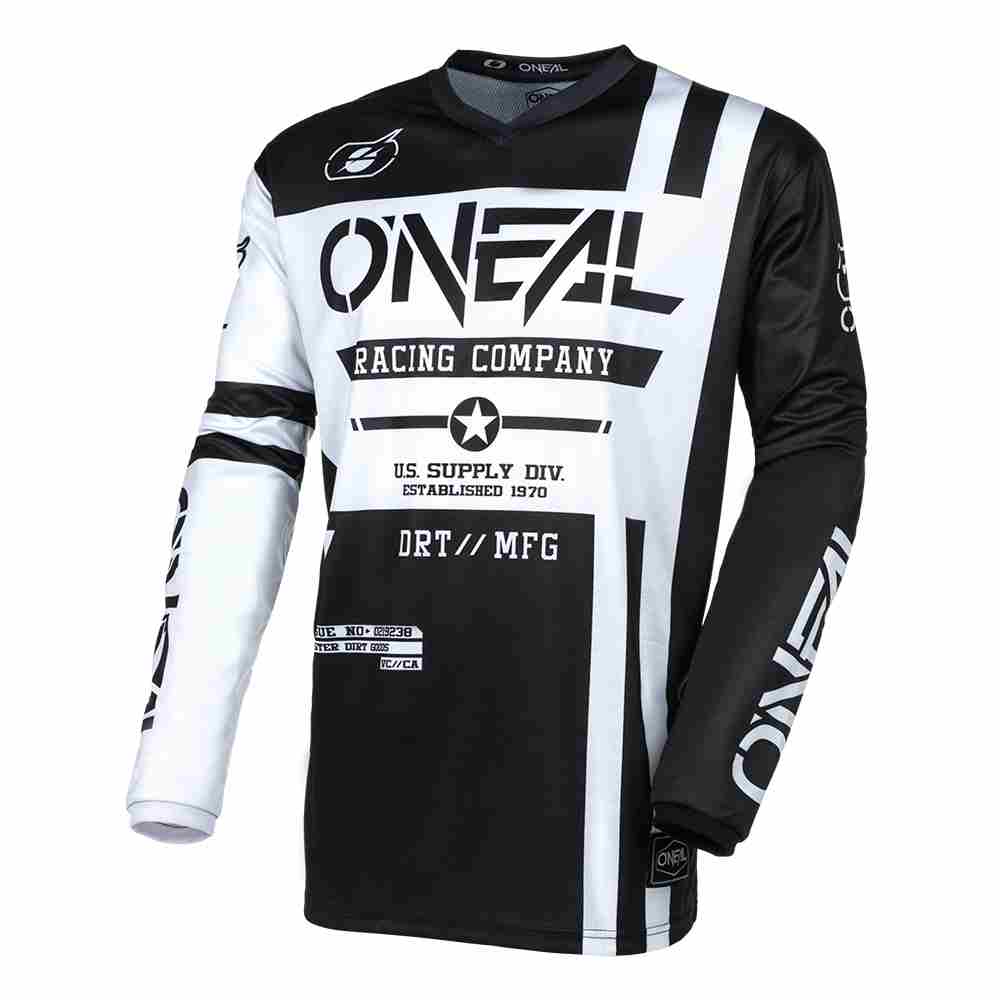 ONEAL Element Warhawk Jersey schwarz weiss