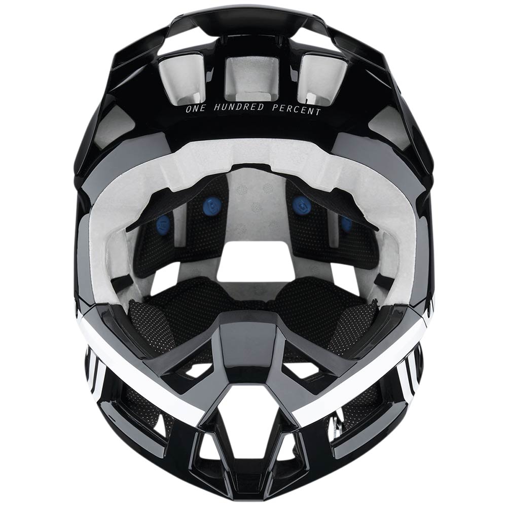 100% Trajecta MTB Helm schwarz weiss