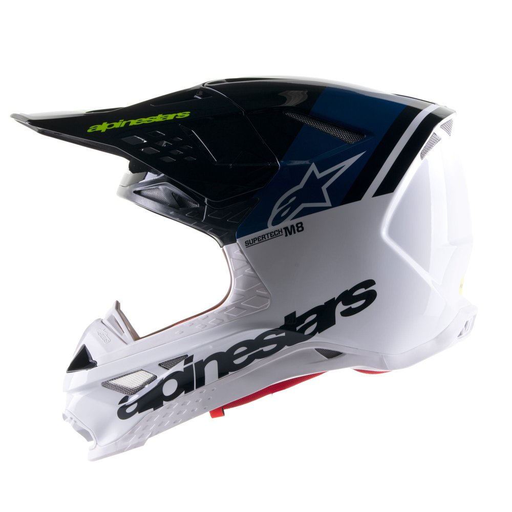 ALPINESTARS Supertech M8 Radium 2 Motocross Helm blau weiss