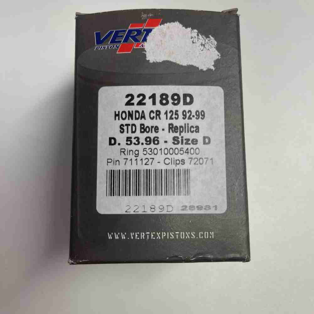 VERTEX 22189D Kolbensatz passend für Honda CR 125 R 92-99 53,96mm Size D