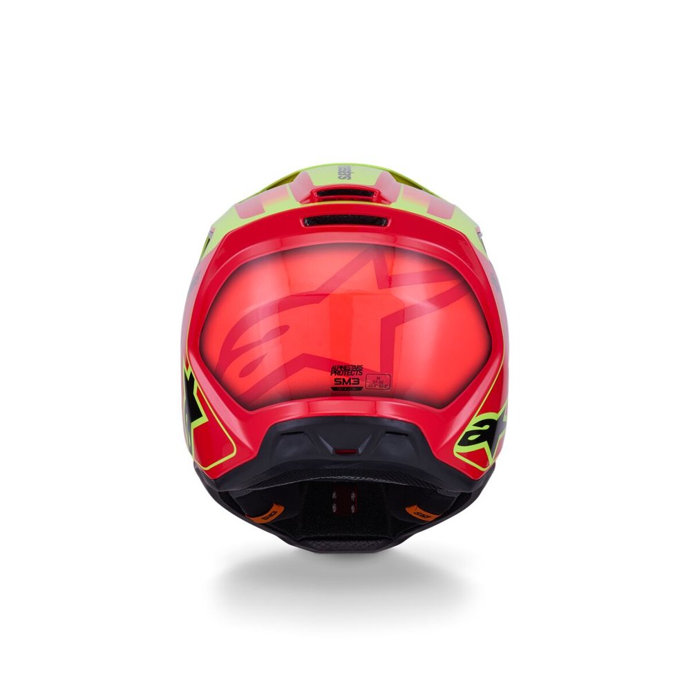 ALPINESTARS Supertech M3 Fray Motocross Helm rot/gelb/schwarz ALPINESTARS Supertech M3 Fray Motocross Helm rot/gelb/schwarz