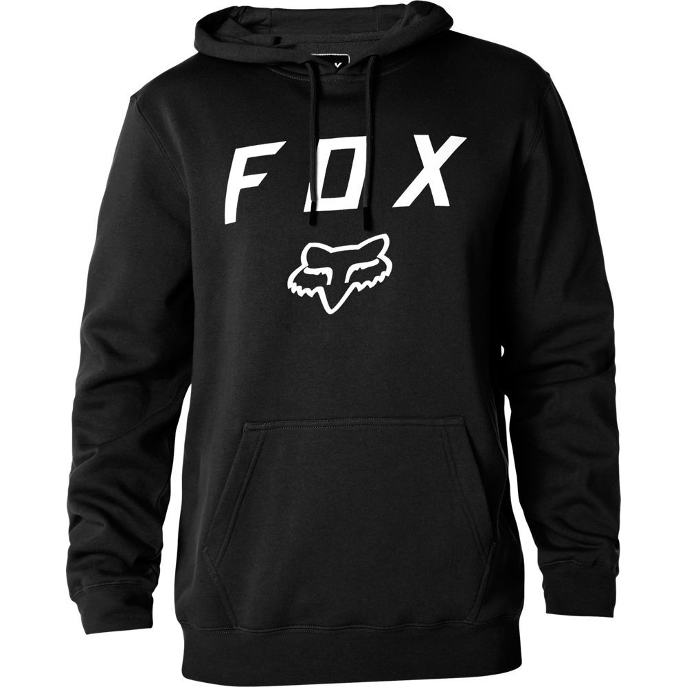 FOX Legacy Moth Po Fleece Hoodie Kapuzen Pullover schwarz