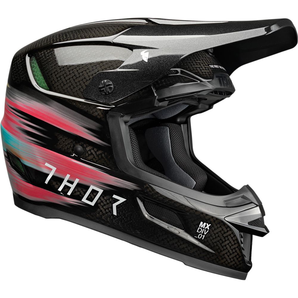 THOR Reflex Theory MIPS Motocross Helm schwarz rot blau