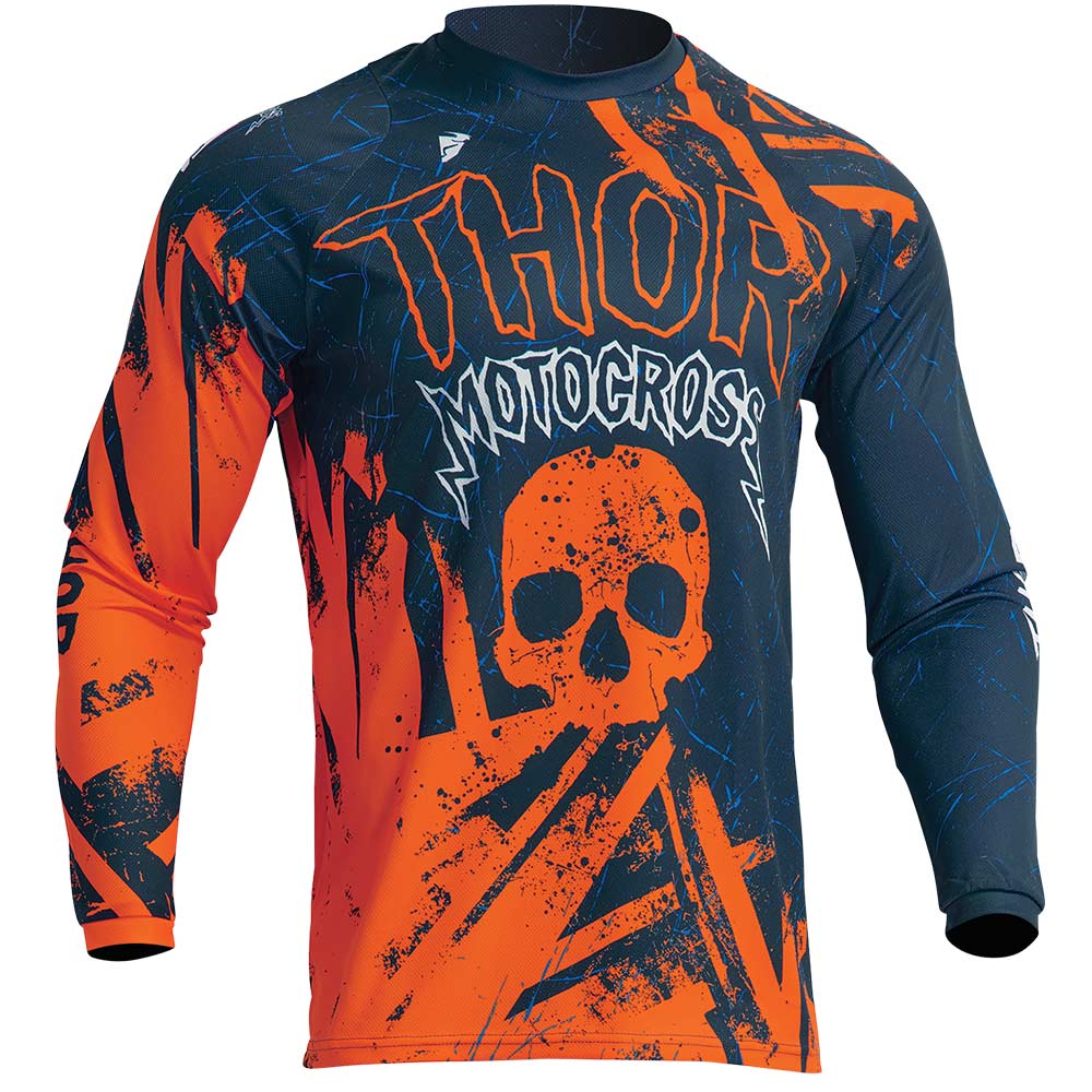 THOR Sector Gnar Kinder MX MTB Jersey blau orange