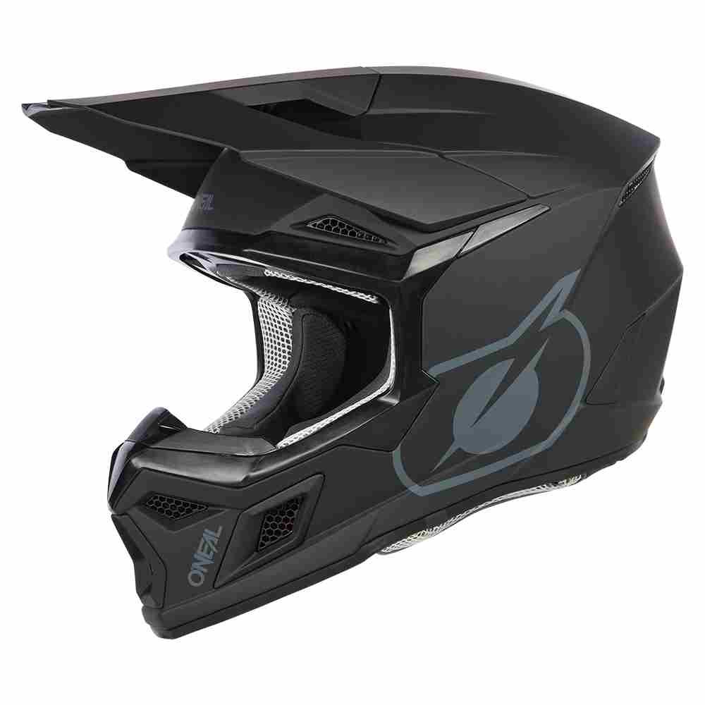 ONEAL 3SRS Solid Motocross Helm schwarz