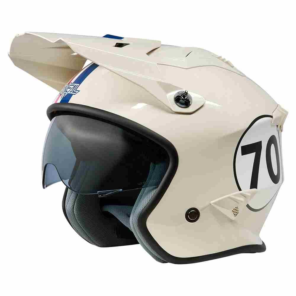 ONEAL Volt Herbie Trial Motorrad Helm weiss rot blau ONEAL Volt Herbie Trial Motorrad Helm weiss rot blau