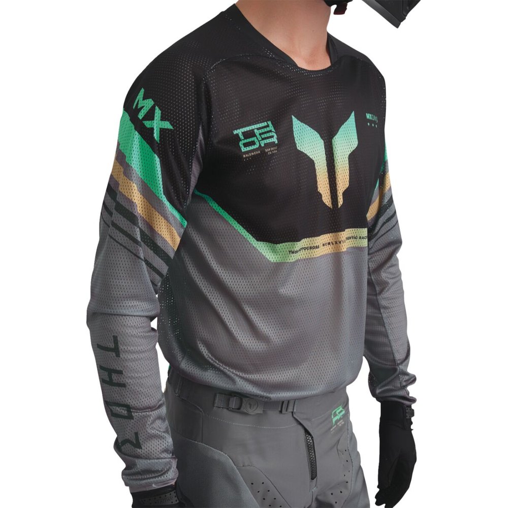 THOR Launchmode Raptor Air Vent Jersey schwarz/grau