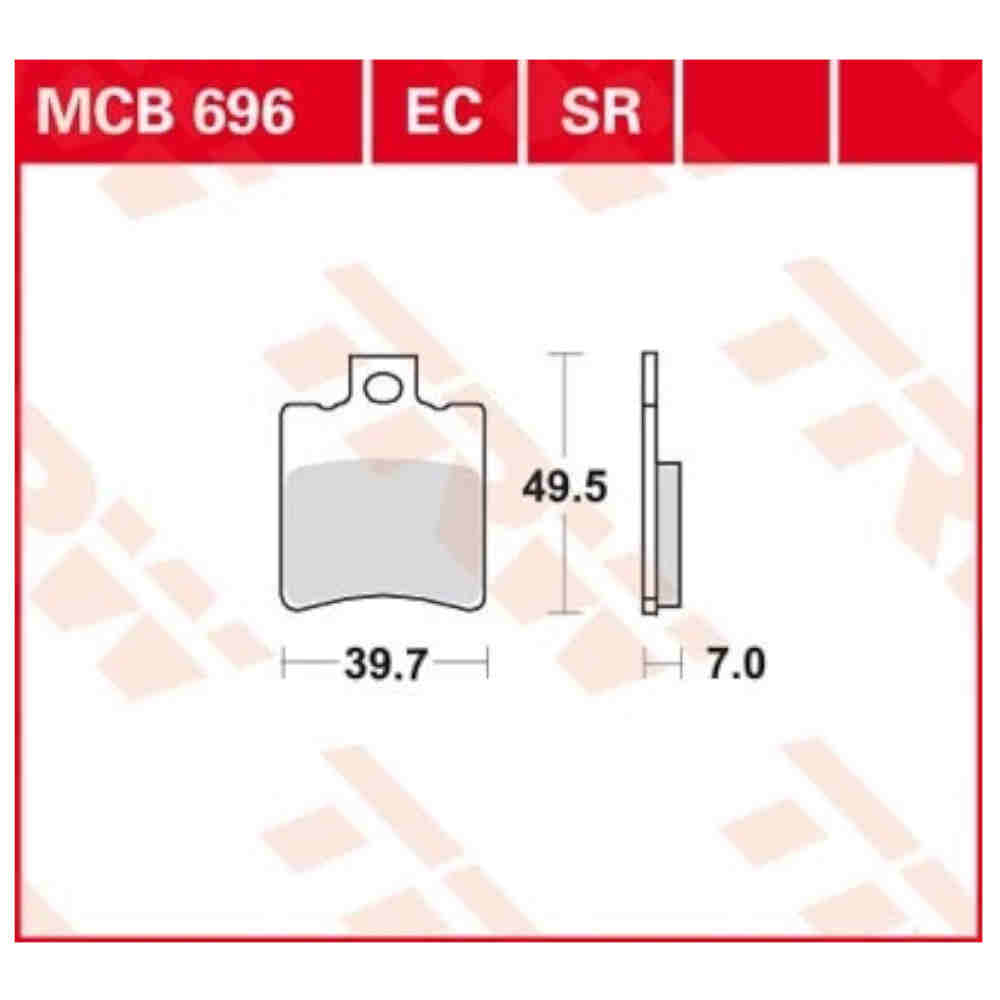 TRW MCB696EC:009 Bremsbelag-Satz