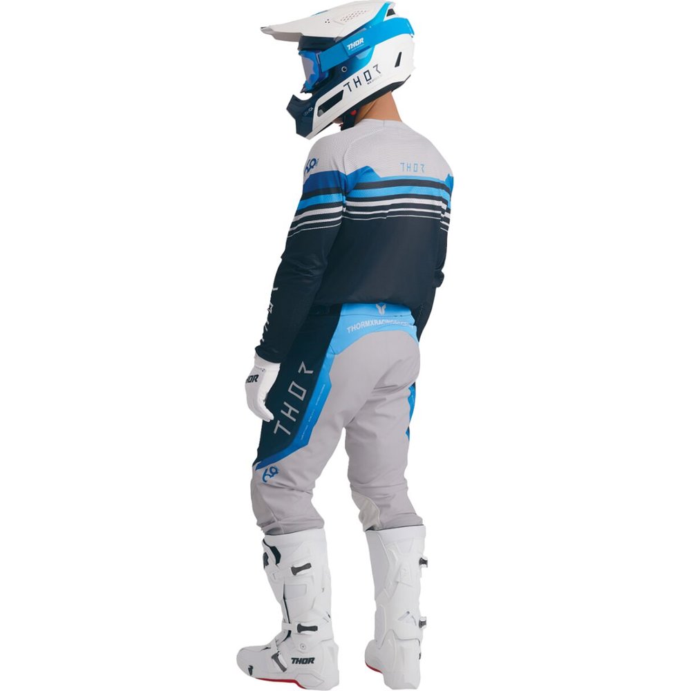 THOR Launchmode Raptor Air Vent Jersey midnight blau/grau THOR Launchmode Air Vent Raptor Motocross Hose midnight blau/grau