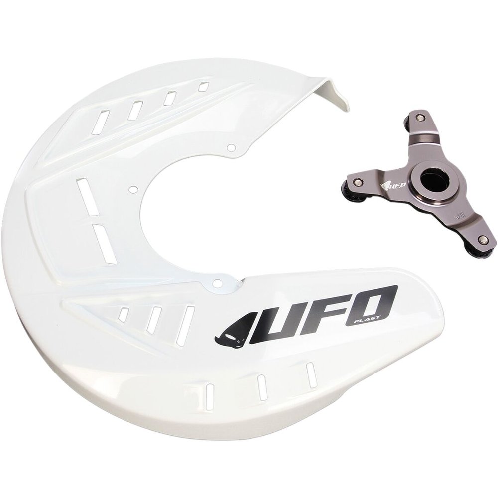 UFO Bremsscheibenabdeckung Kawasaki KX250F/450F weiss