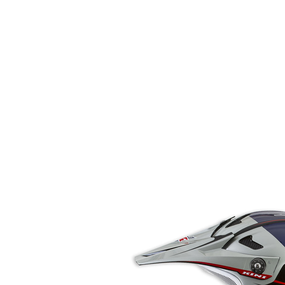 KINI RED BULL MTB Helmschirm 14 blau silber