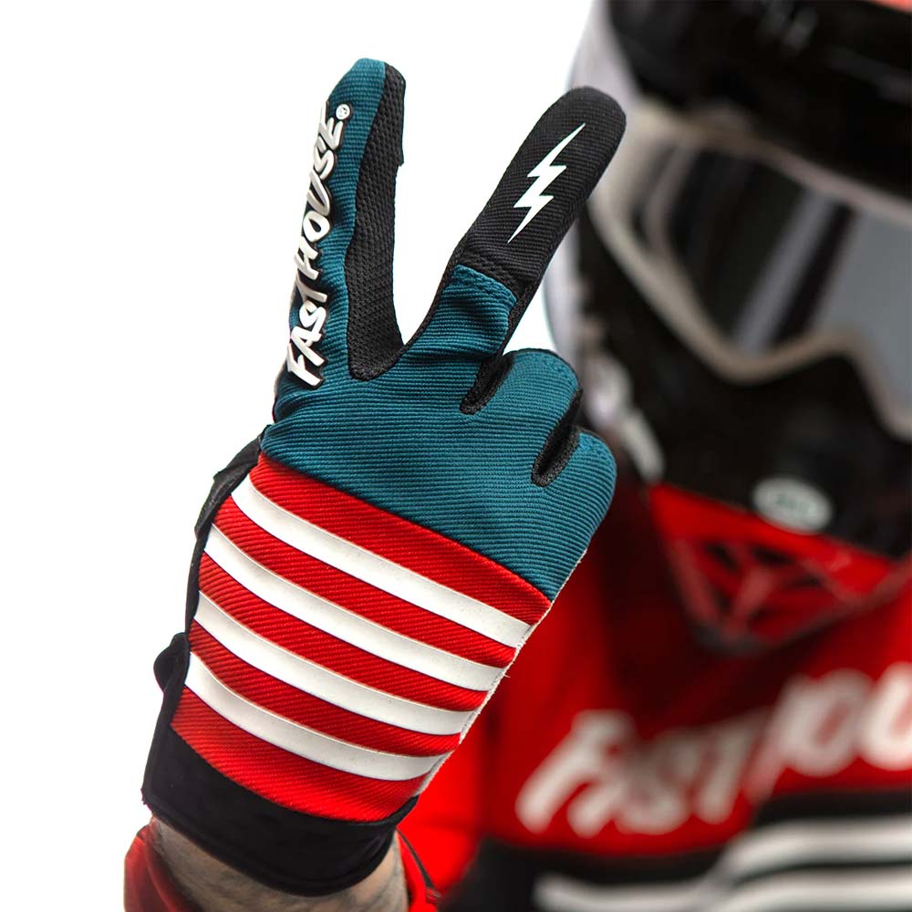 FASTHOUSE Speedstyle Omega Handschuhe rot slate FASTHOUSE Speedstyle Omega Handschuhe rot slate