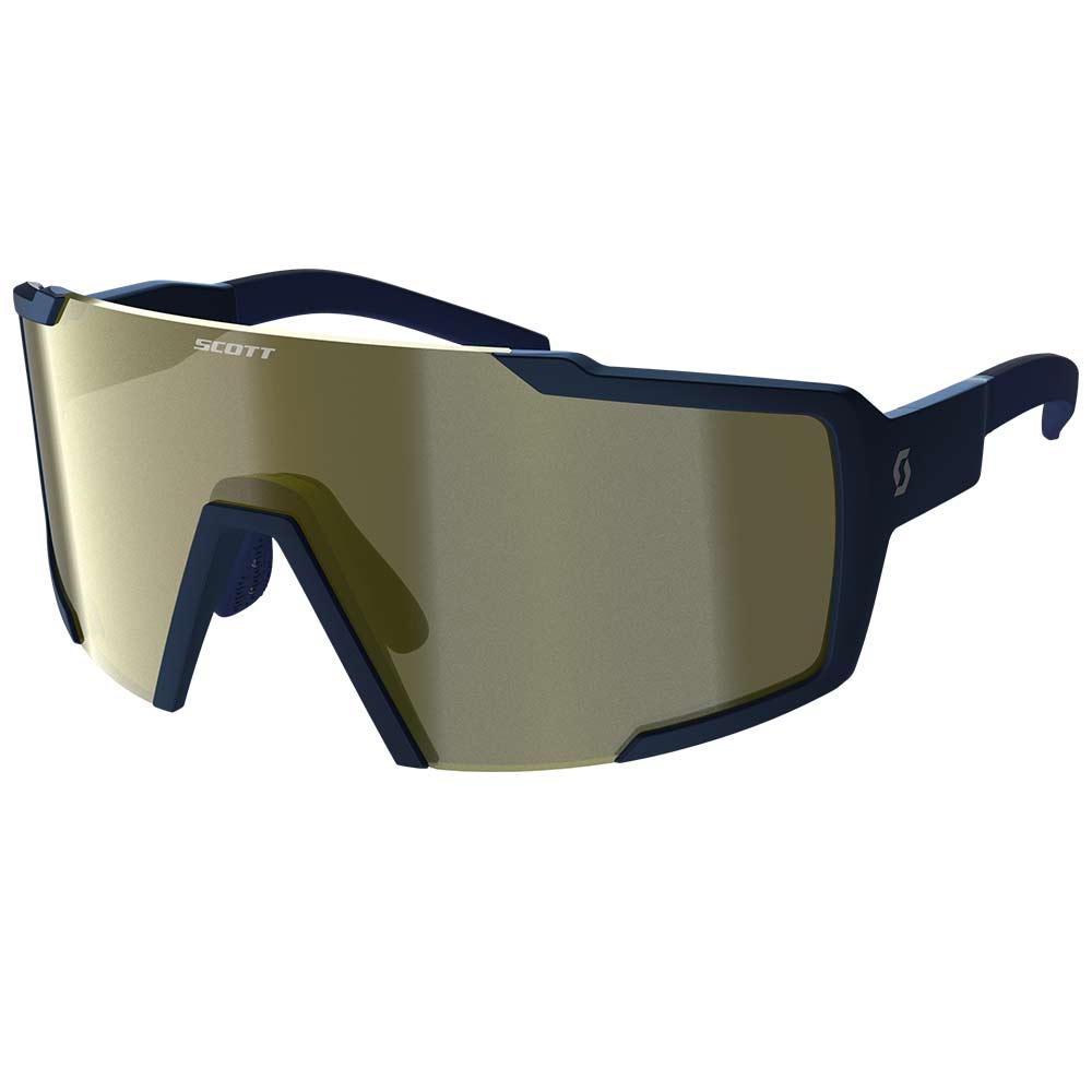 SCOTT Shield Compact Sonnenbrille submariner blau gold verspiegelt