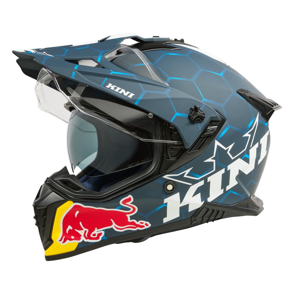 KINI RED BULL ADV X Helm ATV/Enduro Helm 2.0 blau/weiss KINI RED BULL ADV X Helm ATV/Enduro Helm 2.0 blau/weiss