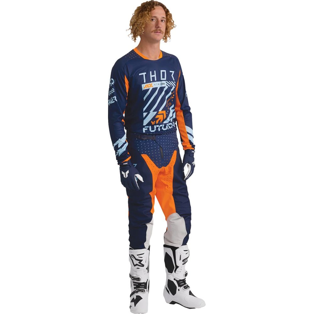 THOR Launchmode Futura Motocross Hose navy blau/orange
