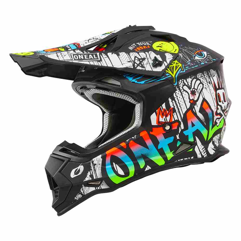 ONEAL 2SRS Rancid Motocross Helm schwarz weiss
