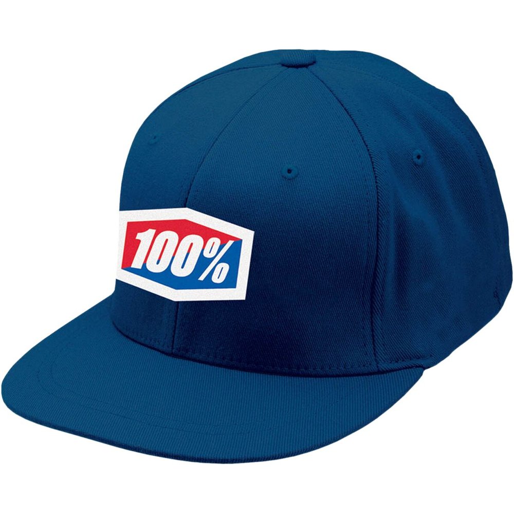 100% Essential Flexfit Kappe blau