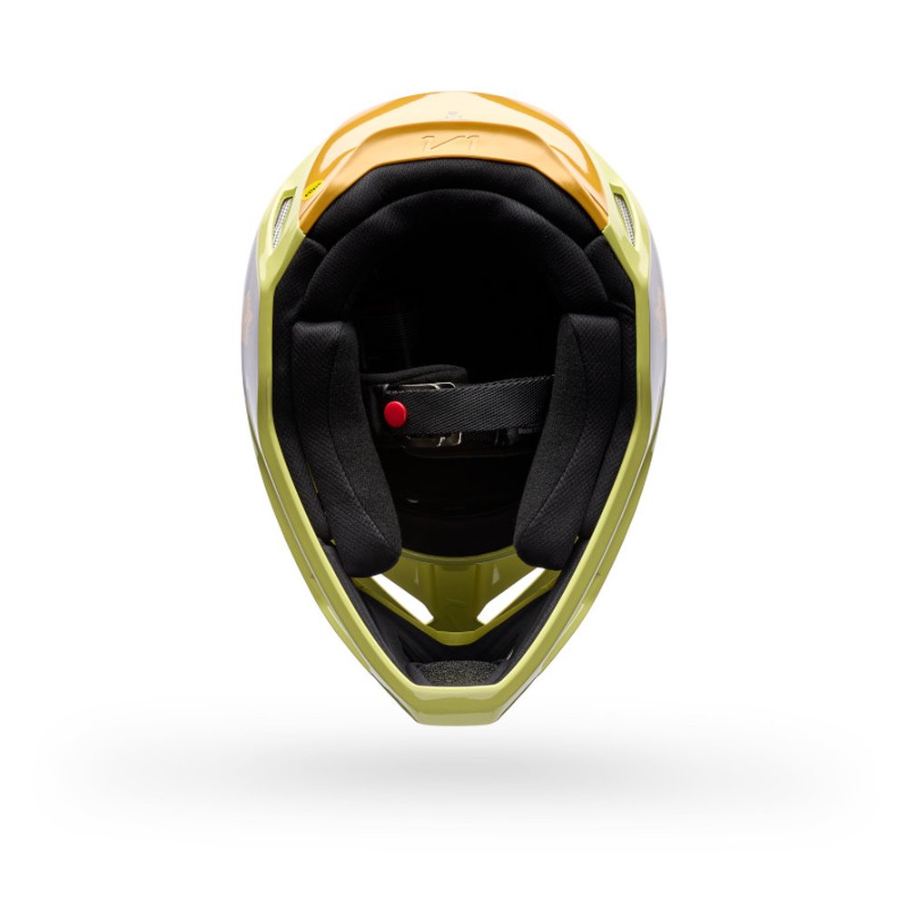 FOX V1 IMAGE PRINT Motocross Helm Pear Gelb