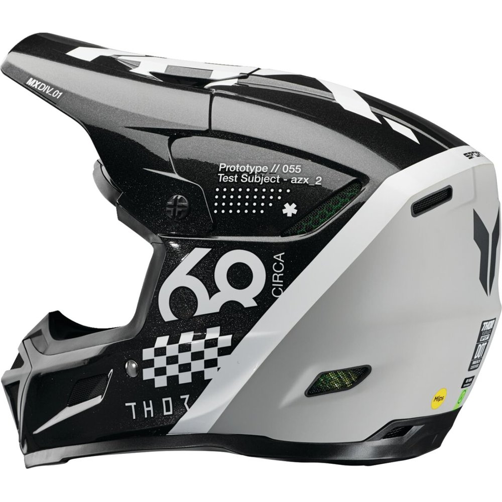THOR Reflex Sport Motocross Helm Riot schwarz weiss