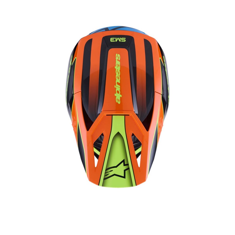 ALPINESTARS Supertech M3 Fray Motocross Helm schwarz/orange/gelb