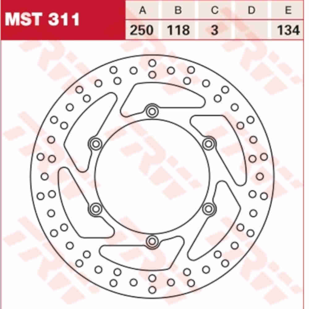 TRW Lucas MST 311 Bremsscheibe