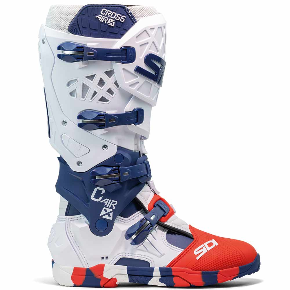 SIDI Crossfire X Motocross Stiefel weiss navy rot SIDI Crossfire X Motocross Stiefel weiss navy rot