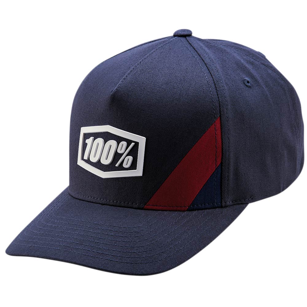 100% Cornerstone Snapback Kappe blau rot