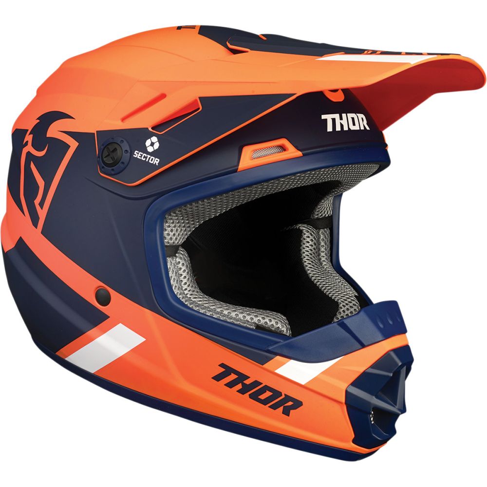 THOR Sector Split MIPS Youth Kinder Motocross Helm orange blau