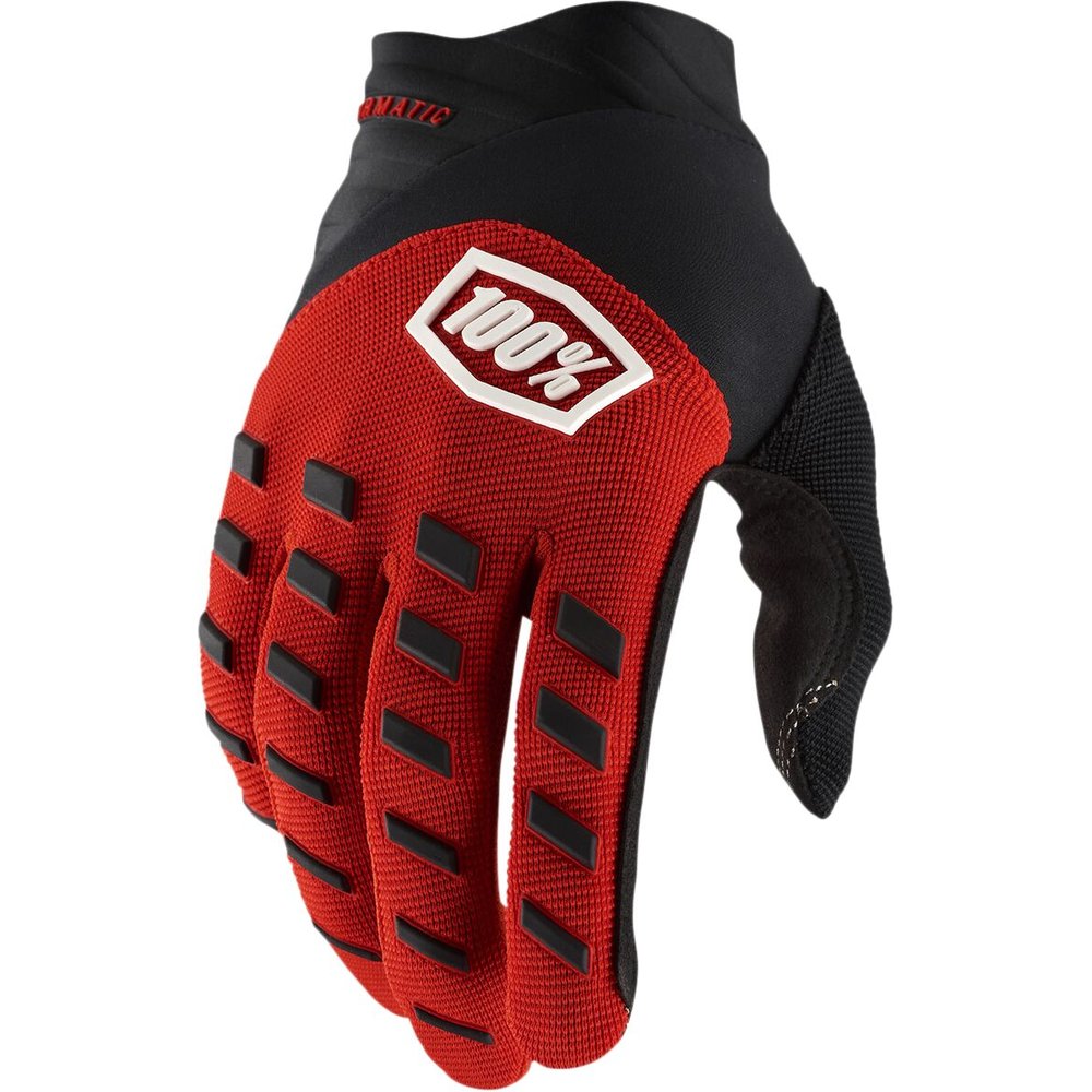 100% Airmatic Handschuhe rot schwarz