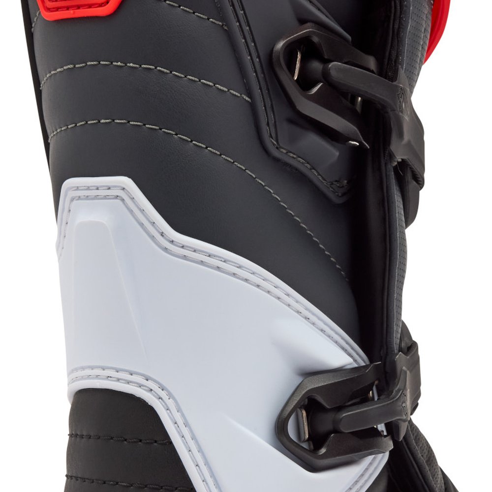 FOX COMP BOOT Motocross Stiefel Weiss/Neon Rot