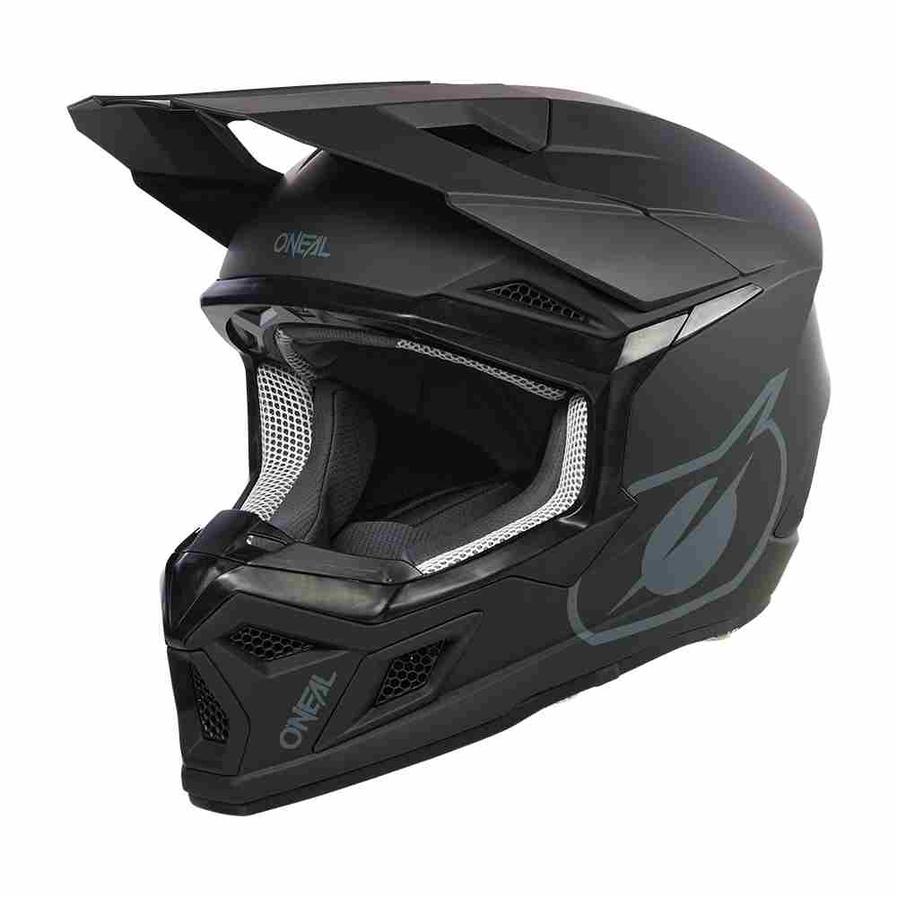 ONEAL 3SRS Solid Motocross Helm schwarz