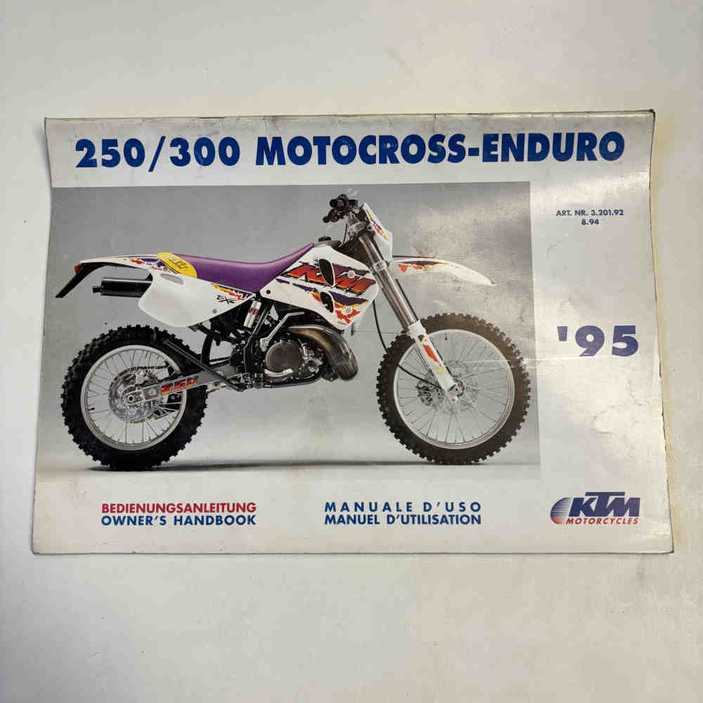 KTM 250/300 EXC/EGS 1995 320192 Motorrad-Handbuch gebraucht