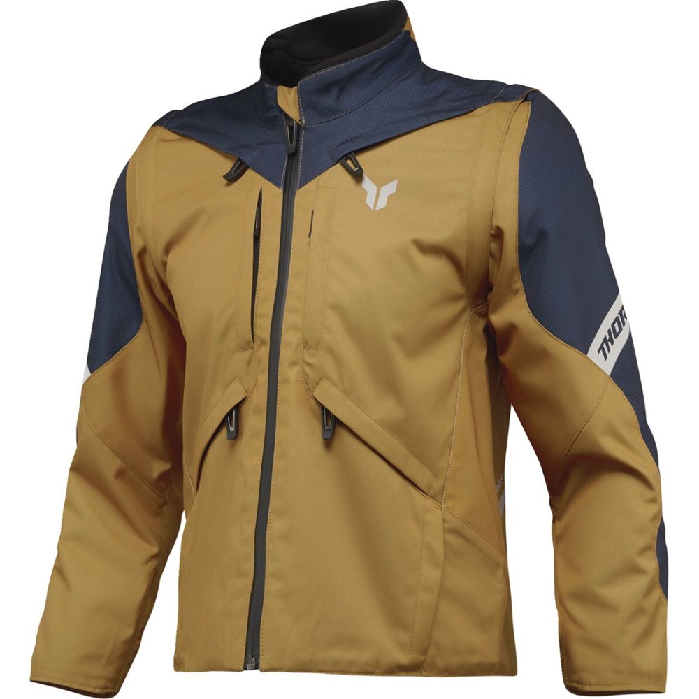 THOR Terrain Frauen Enduro Jacke caramel/midnight blau THOR Terrain Frauen Enduro Jacke caramel/midnight blau
