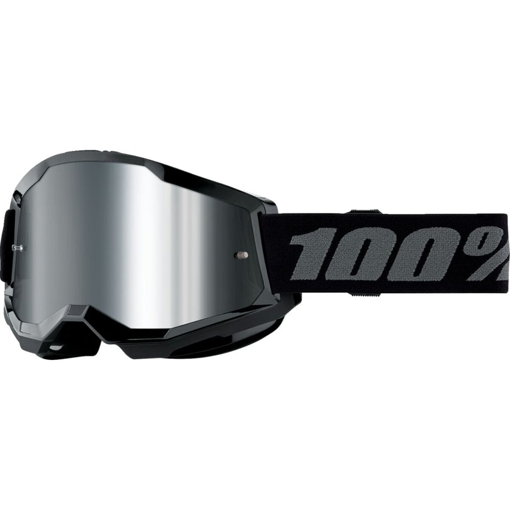 100% Strata 2 schwarz Kinder Brille silber verspiegelt