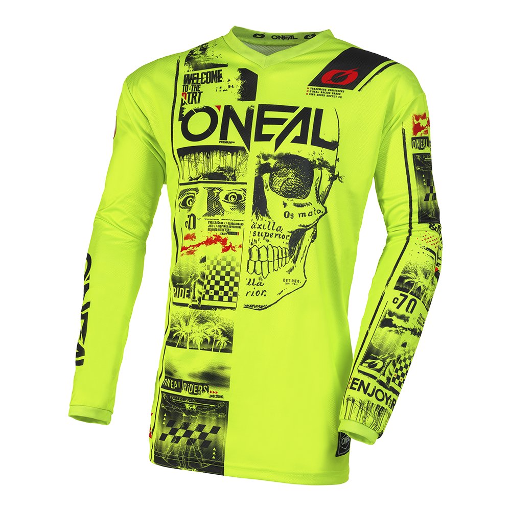 ONEAL Element Kinder Jersey Attack V.23 neon gelb schwarz