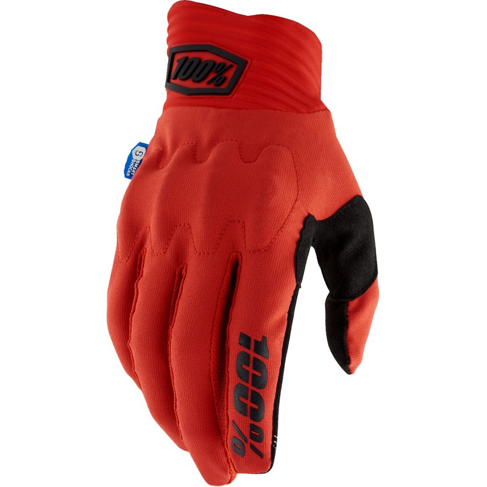 100% Cognito Sart Shock Handschuhe rot